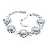 Жіночий браслет з кристалами Swarovski та мистецтв. перлами, 1764744