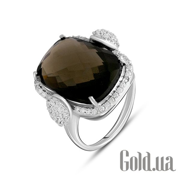 

Женские кольца Fresh Jewelry, Женское серебряное кольцо с куб. циркониями и раухтопазом, 19