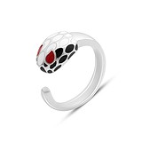 Купить Женское серебряное кольцо с эмалью (2151289) ,цена 3300 грн., в каталоге магазина Gold.ua