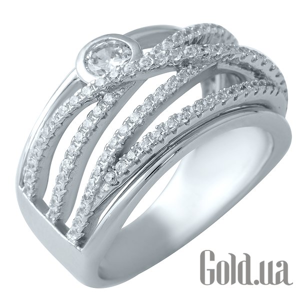

Женские кольца Fresh Jewelry, Женское серебряное кольцо с куб. циркониями, 17