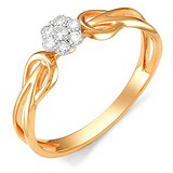 Женское золотое кольцо с бриллиантами, 1555081