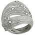 Женское серебряное кольцо с кристаллами Swarovski - фото 1