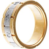 Золотое обручальное кольцо с бриллиантами, 1676681