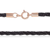 Тканинний шнурок з срібним замком в позолоті, 1735561