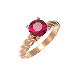 Женское золотое кольцо с рубином, 1746825