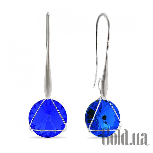 

Серьги с подвесками Kobi, Стальной, Серьги с кристаллами Swarovski