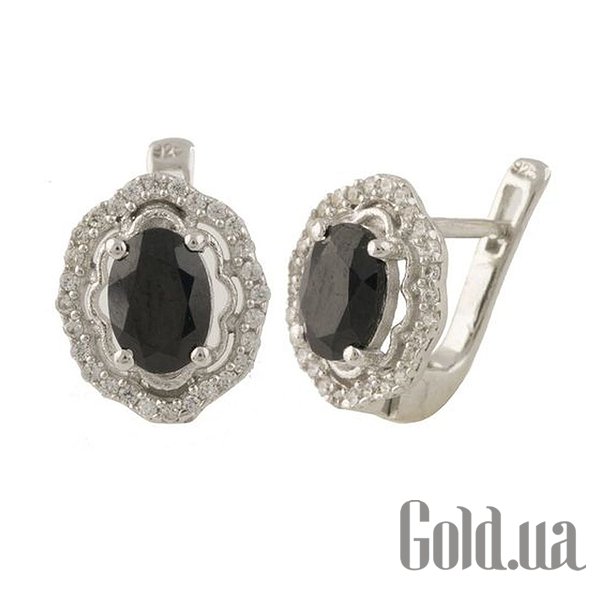 

Серьги Fresh Jewelry, Серебряные серьги с куб. циркониями и сапфирами