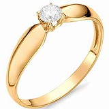 Золотое кольцо с бриллиантом, 1556106