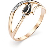 Женское золотое кольцо с бриллиантами, 1606026