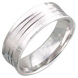 Серебряное обручальное кольцо, 1611402