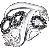 Женское серебряное кольцо с куб. циркониями, 1615242