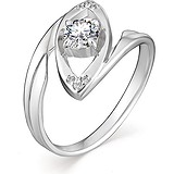 Женское серебряное кольцо с куб. циркониями, 1649546