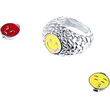 Женское серебряное кольцо с эмалью, 1670026