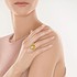 Женское золотое кольцо с бриллиантами и халцедоном - фото 2