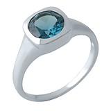 Женское серебряное кольцо с топазом, 1679498