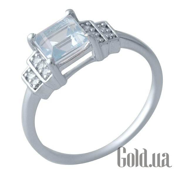 

Женские кольца Fresh Jewelry, Женское серебряное кольцо с топазом и куб. циркониями, 17.5