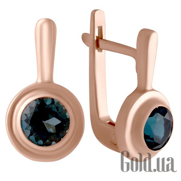 

Серьги Fresh Jewelry, Золотые серьги с топазами