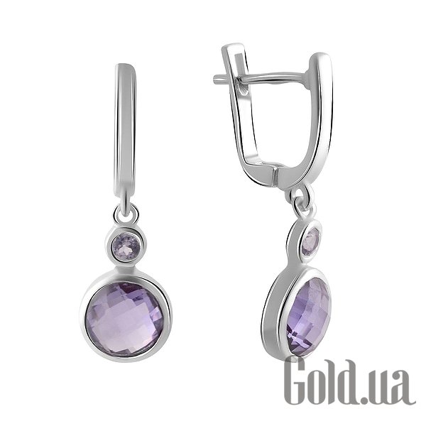 

Серьги с подвесками Fresh Jewelry, Серебряные серьги с александритами