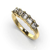 Золотое обручальное кольцо с бриллиантами, 1768586