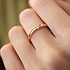 Золотое обручальное кольцо с куб. цирконием - фото 3