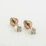 Золотые серьги с бриллиантами, 1795722