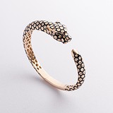 Женский золотой браслет с куб. циркониями и эмалью, 1796234