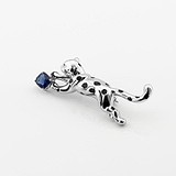 Серебряная брошь с куб. цирконием и эмалью, 1796746