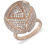 Женское золотое кольцо с бриллиантами, 116363
