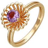 Женское золотое кольцо с аметистом, 1605259