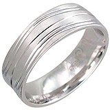 Серебряное обручальное кольцо, 1611403