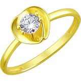 Золотое кольцо с куб. цирконием, 1615243