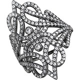 Женское серебряное кольцо с куб. циркониями, 1621387
