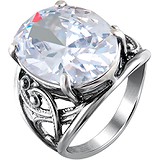 Женское серебряное кольцо с куб. цирконием, 1638539