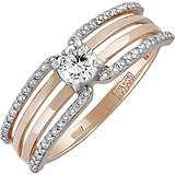 Золотое кольцо с бриллиантами, 1658251