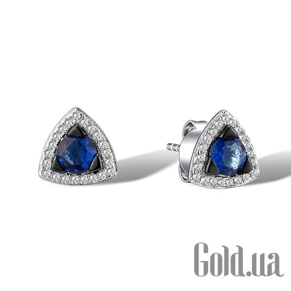 

Серьги-гвоздики Lurie Jewelry, Серебряные серьги с куб.циркониями