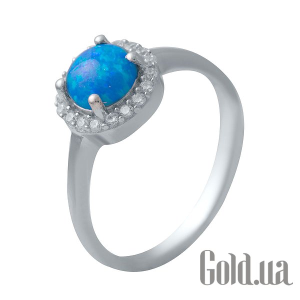 

Женские кольца Fresh Jewelry, Женское серебряное кольцо с опалом и куб. циркониями, 18