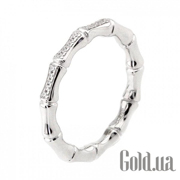 

Женские кольца Украина, Женское серебряное кольцо с куб. циркониями, 17.5
