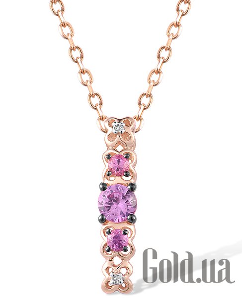 

Женский кулон Lurie Jewelry, Золотой кулон с бриллиантами и сапфирами