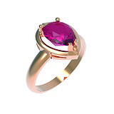 Женское золотое кольцо с рубином, 1746827