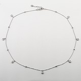 Золотое колье с куб. циркониями, 1756555