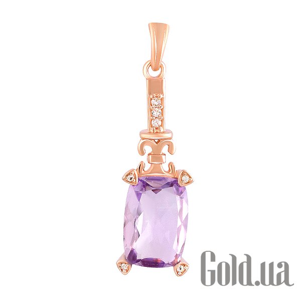 

Женские кулоны Fresh Jewelry, Серебряный кулон с аметистом и топазами в позолоте