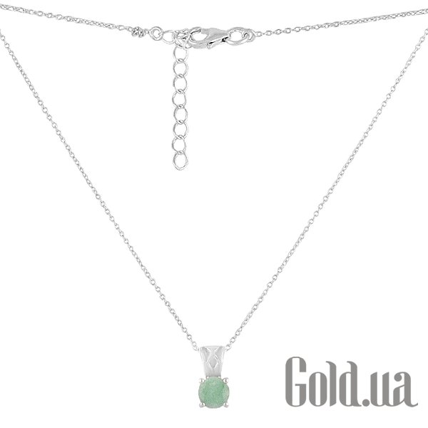

Женские кулоны Fresh Jewelry, Серебряный кулон с цепочкой с изумрудом
