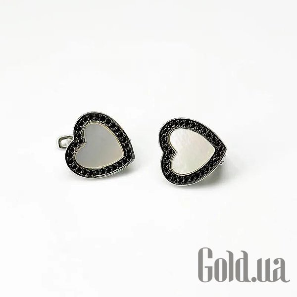 

Серьги Silvex925, Серебряные серьги с куб. циркониями и перламутром