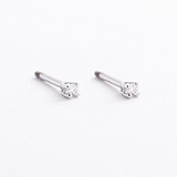 Золоті сережки з куб. цирконіями, 1795979