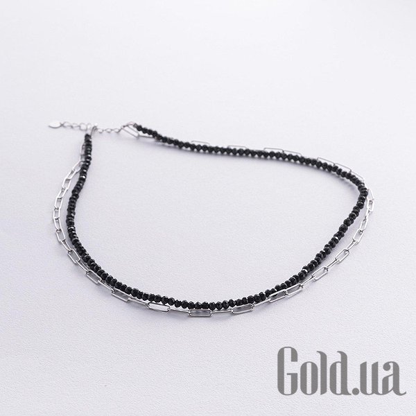 

Женские колье Украина, Серебряное колье с хрусталем, 35