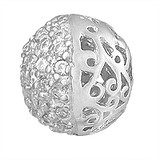 Срібний кулон з куб. цирконіями