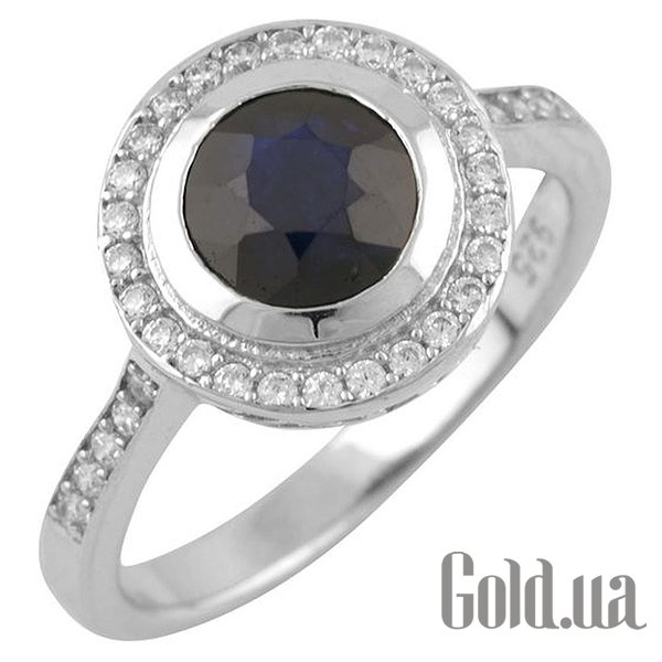 

Женские кольца Fresh Jewelry, Женское серебряное кольцо с куб. циркониями и сапфиром, 17.5