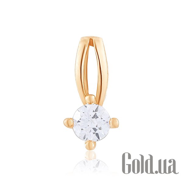 

Женский кулон Украина, Золотой кулон с цирконием Swarovski Zirconia