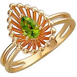 Женское золотое кольцо с хризолитом, 1605260