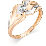 Женское золотое кольцо с бриллиантом, 1606284